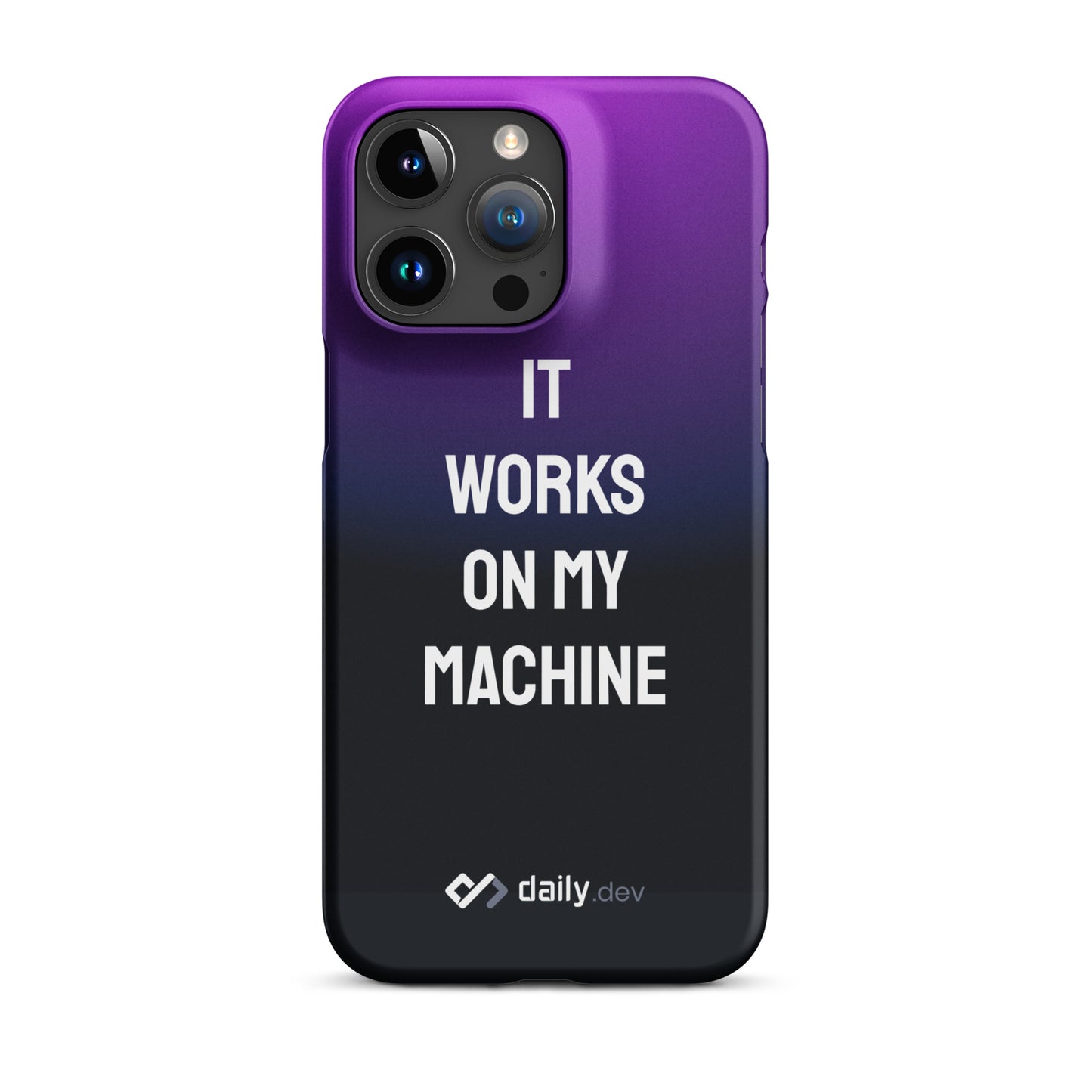 daily.dev Snap case for iPhone® - It works on my machine