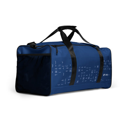 Navy duffle bag