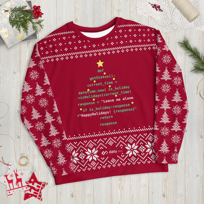 daily.dev 2023 limited edition ugly holiday sweater
