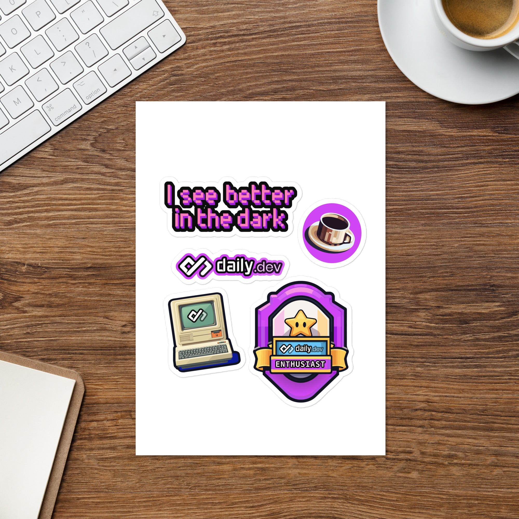 Sticker sheet – daily.dev
