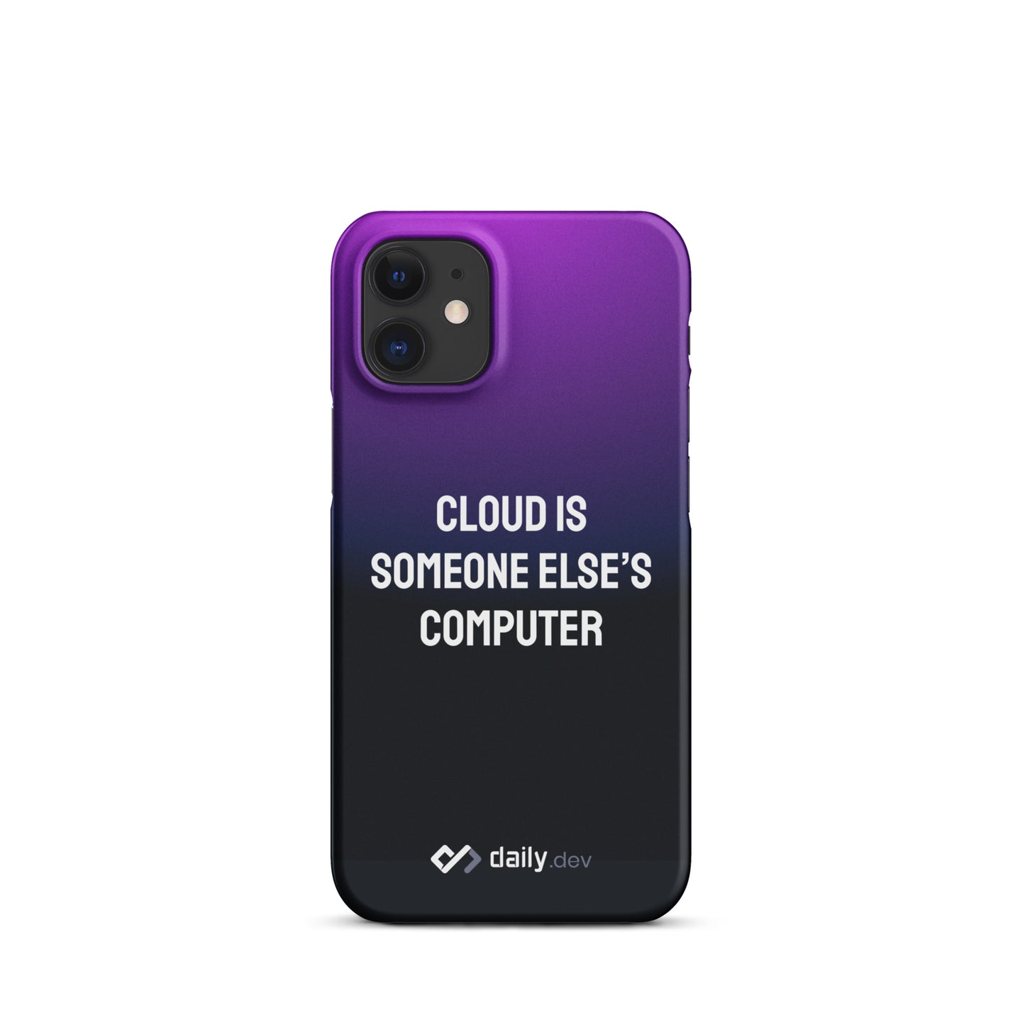 daily.dev Snap case for iPhone® - Cloud is someone else's computer