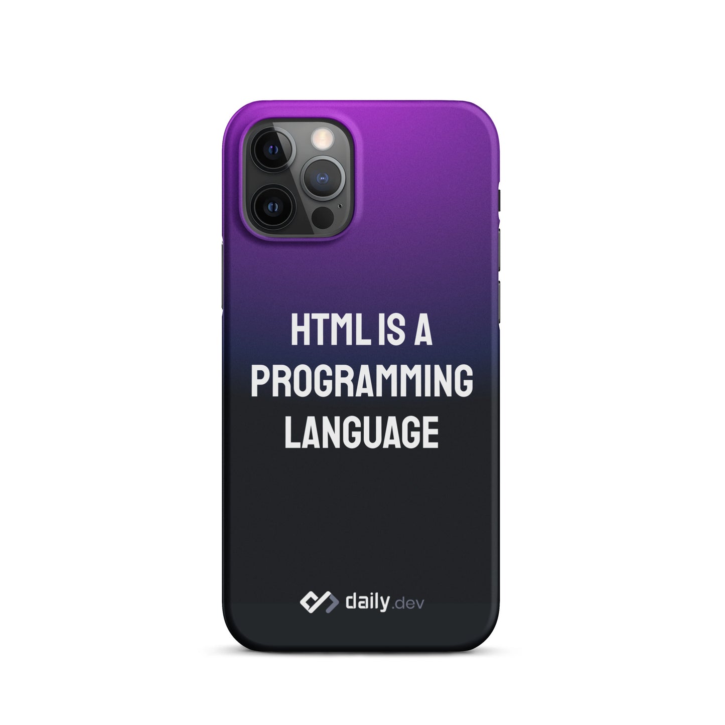 daily.dev Snap case for iPhone® - HTML is a Programming Language