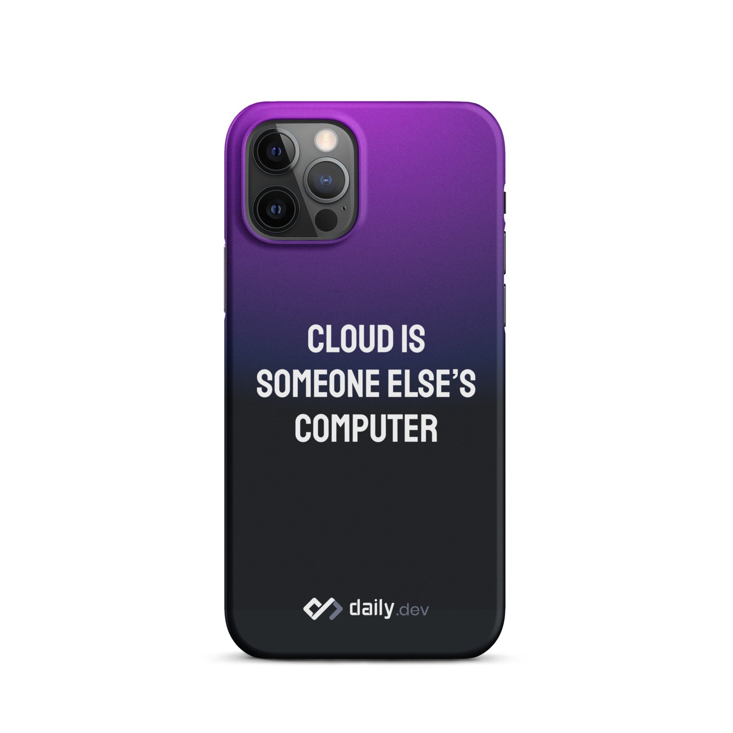 daily.dev Snap case for iPhone® - Cloud is someone else's computer