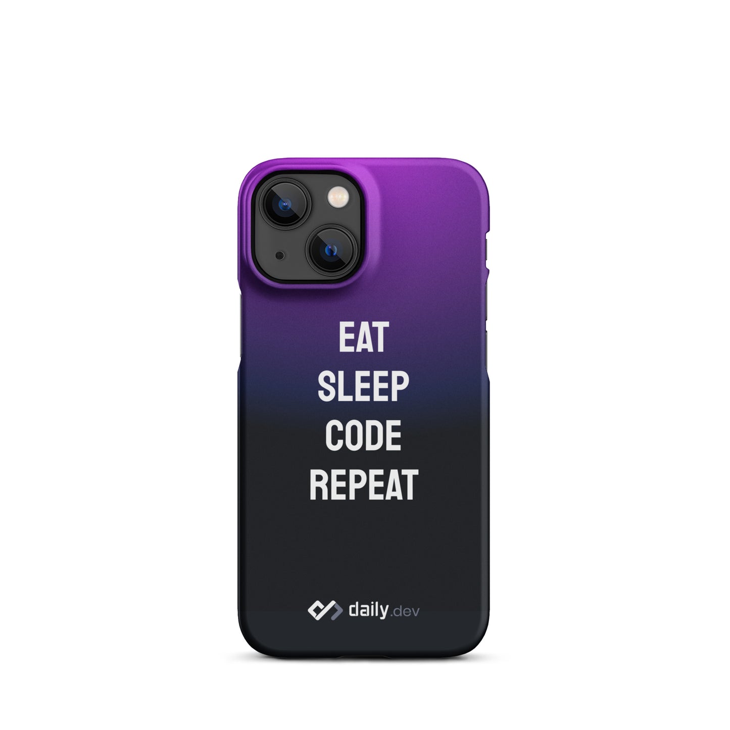daily.dev Snap case for iPhone® - Eat sleep code repeat