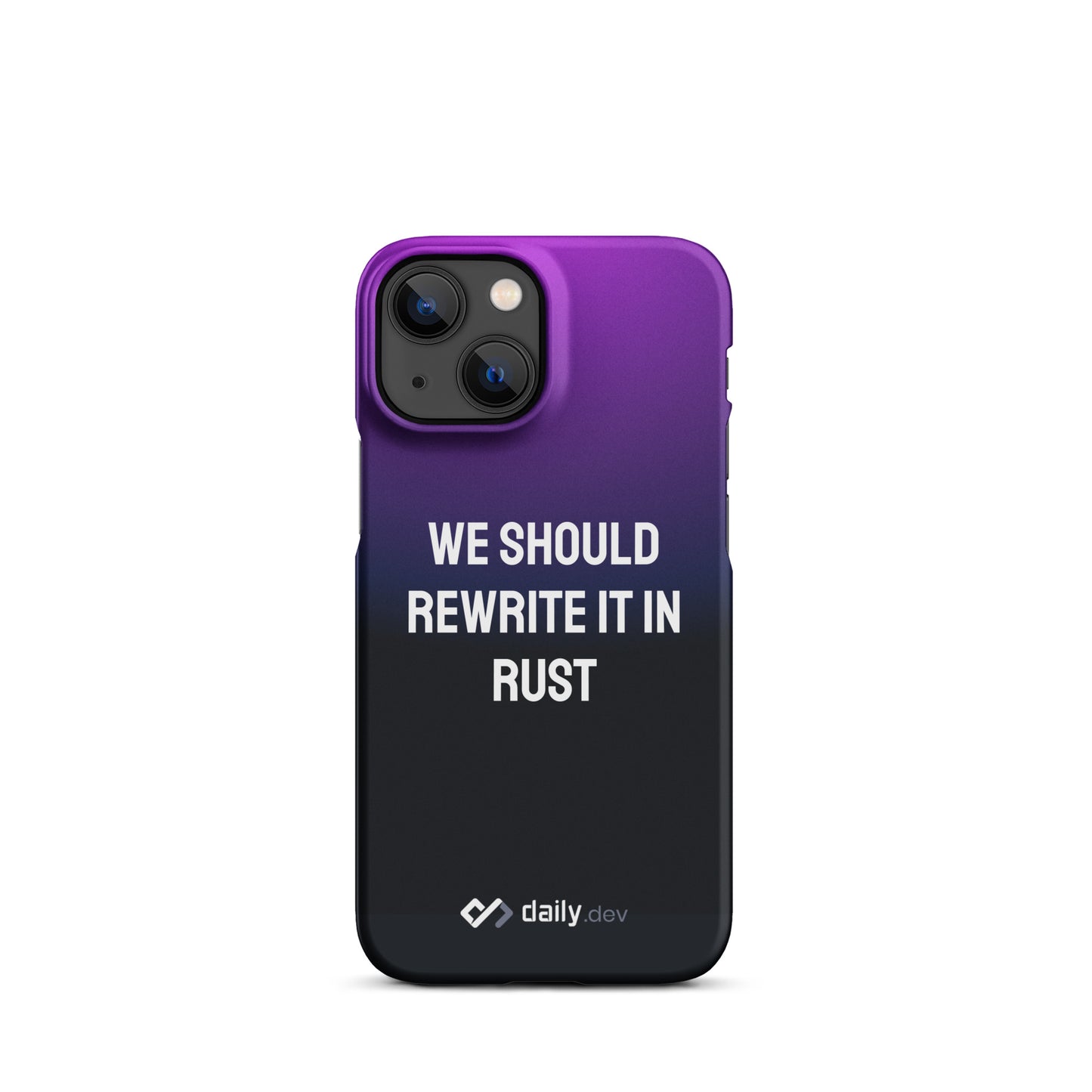 daily.dev Snap case for iPhone® - We should rewrite it in rust