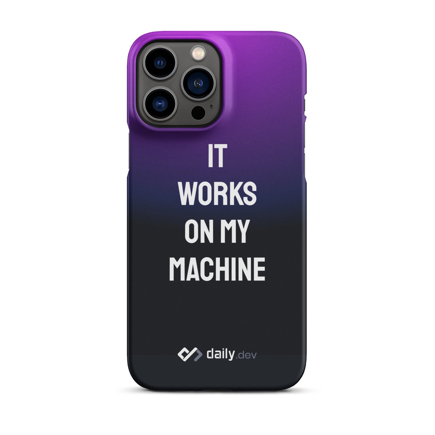 daily.dev Snap case for iPhone® - It works on my machine