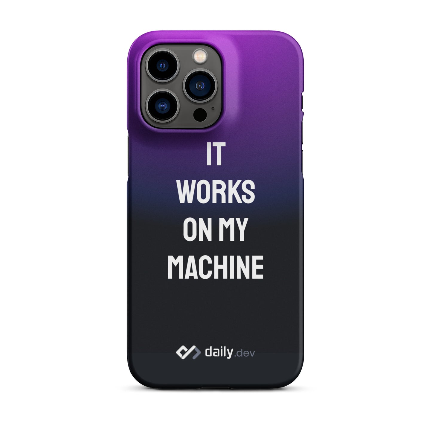 daily.dev Snap case for iPhone® - It works on my machine