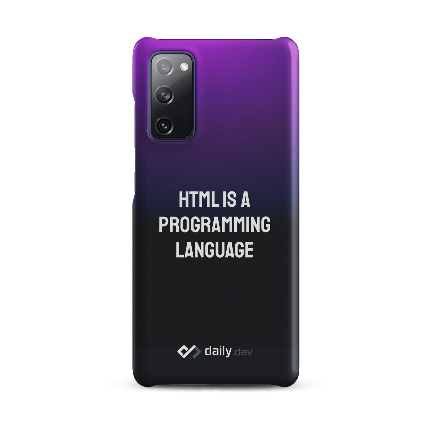 daily.dev Snap case for Samsung® - HTML is a programming language