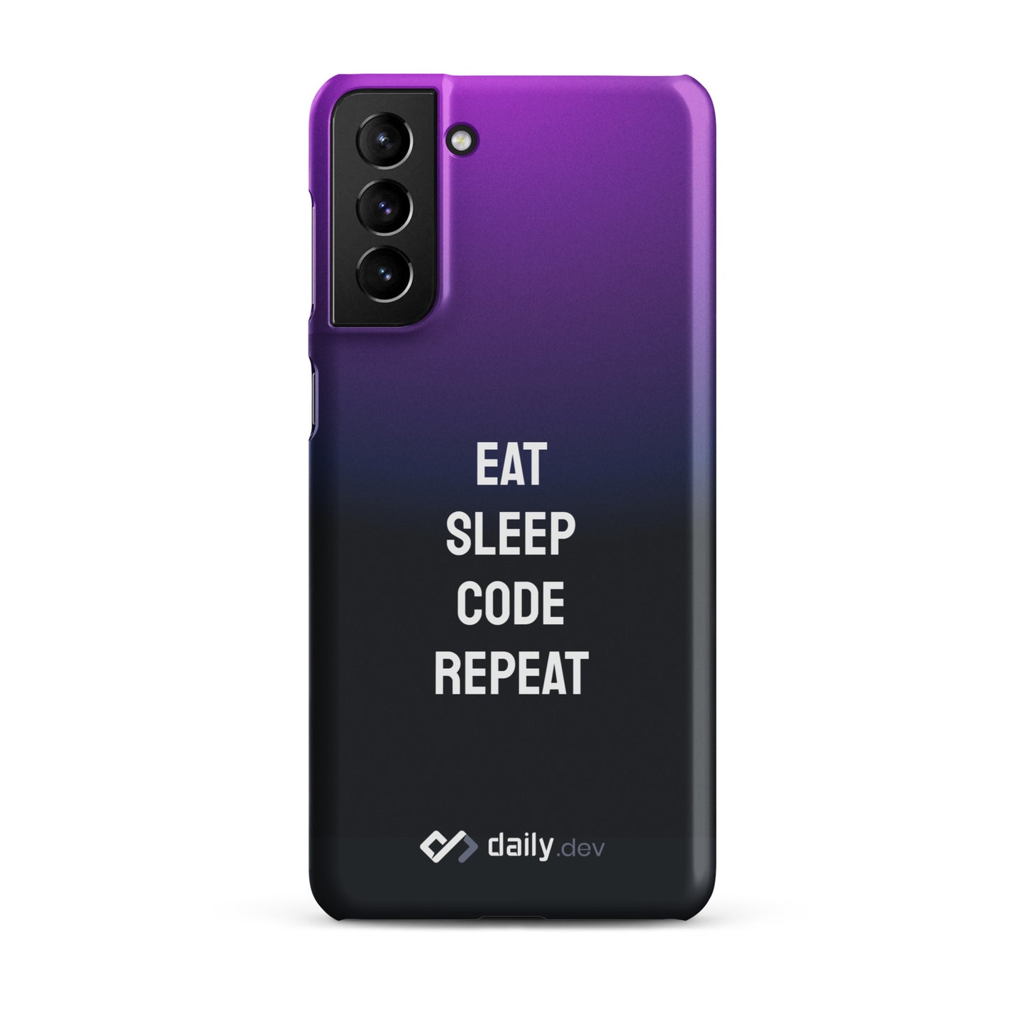 daily.dev Snap case for Samsung® - Eat sleep code repeat