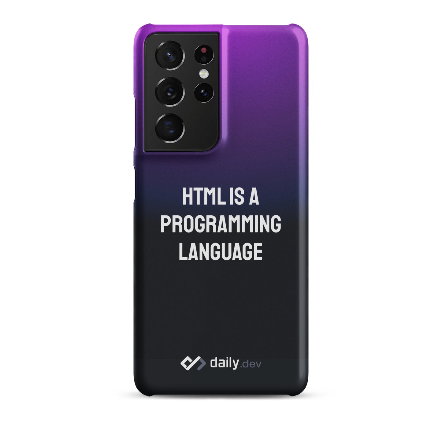 daily.dev Snap case for Samsung® - HTML is a programming language