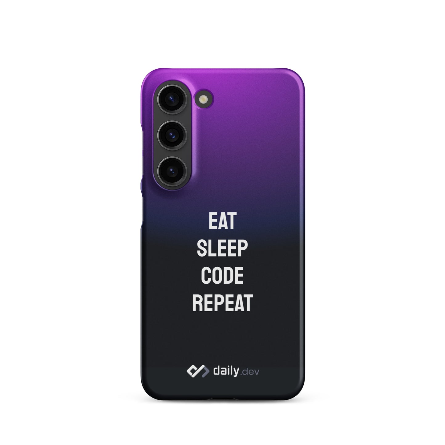 daily.dev Snap case for Samsung® - Eat sleep code repeat