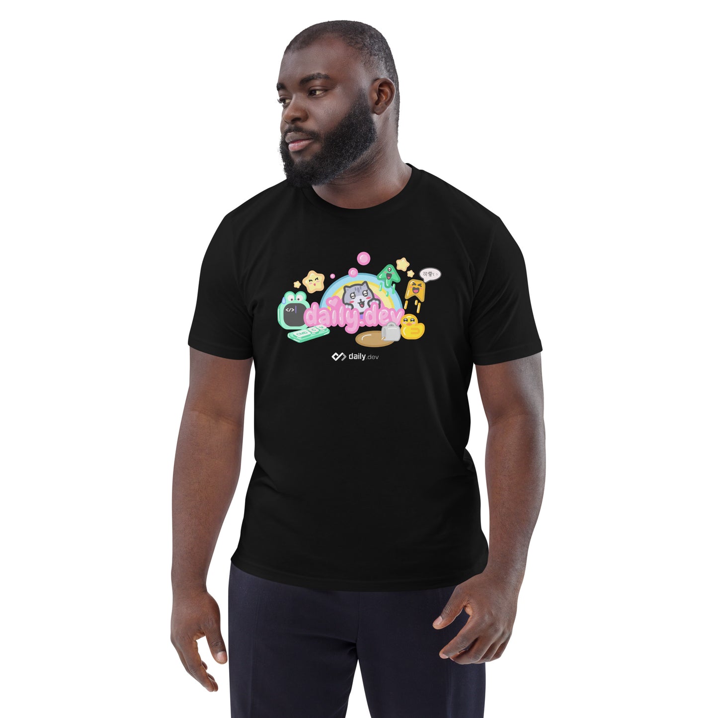 daily.dev Kawaii - Unisex organic cotton t-shirt