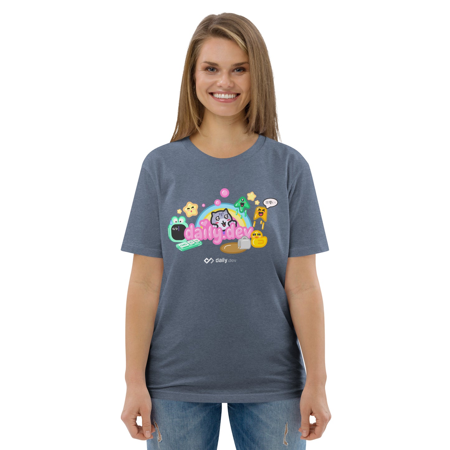 daily.dev Kawaii - Unisex organic cotton t-shirt