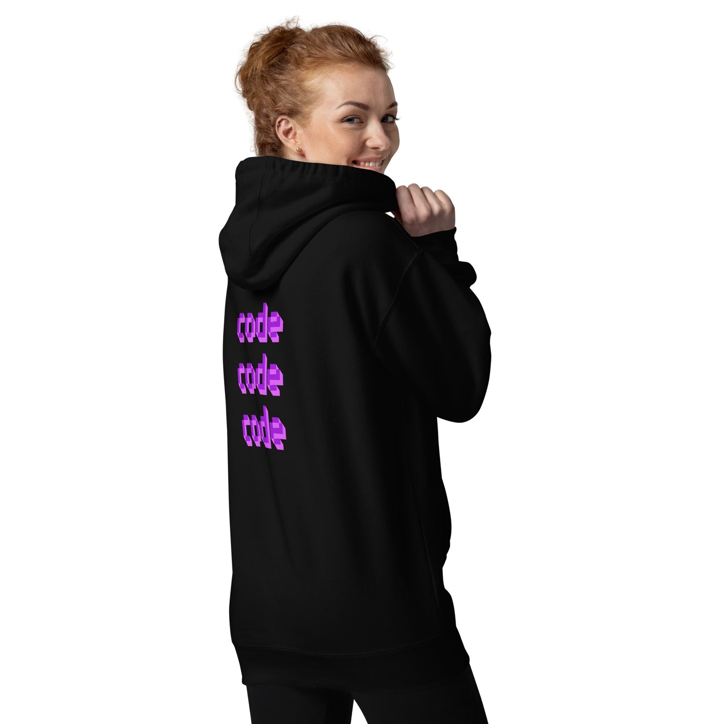 'code code code' unisex hoodie